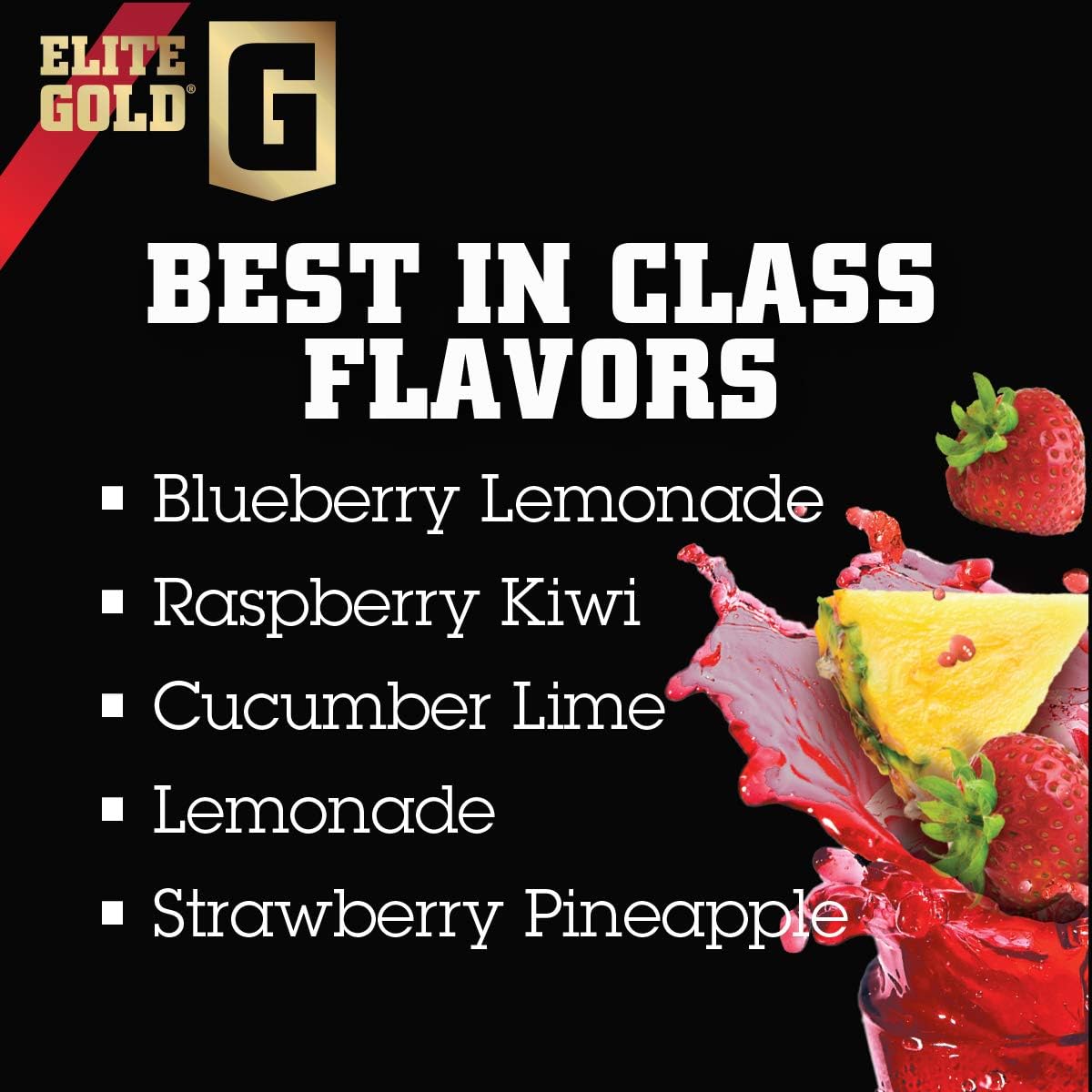 Elite Gold Amino Uptake, Strawberry Pineapple, Amino Acid Supplement, Increase Energy, Support Muscle Recovery, Beta Alanine, L Citrulline