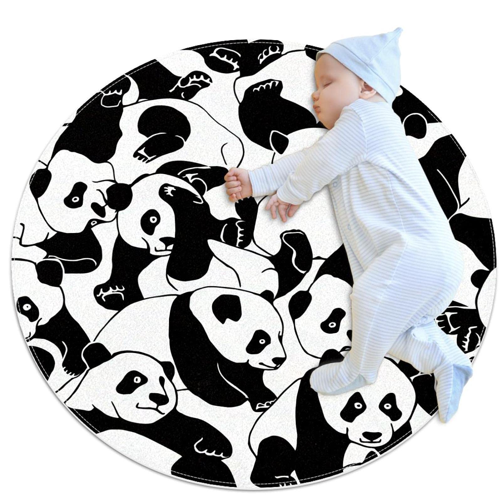 Tapis salle de bain panda antidérapant et sécurisé pour enfant