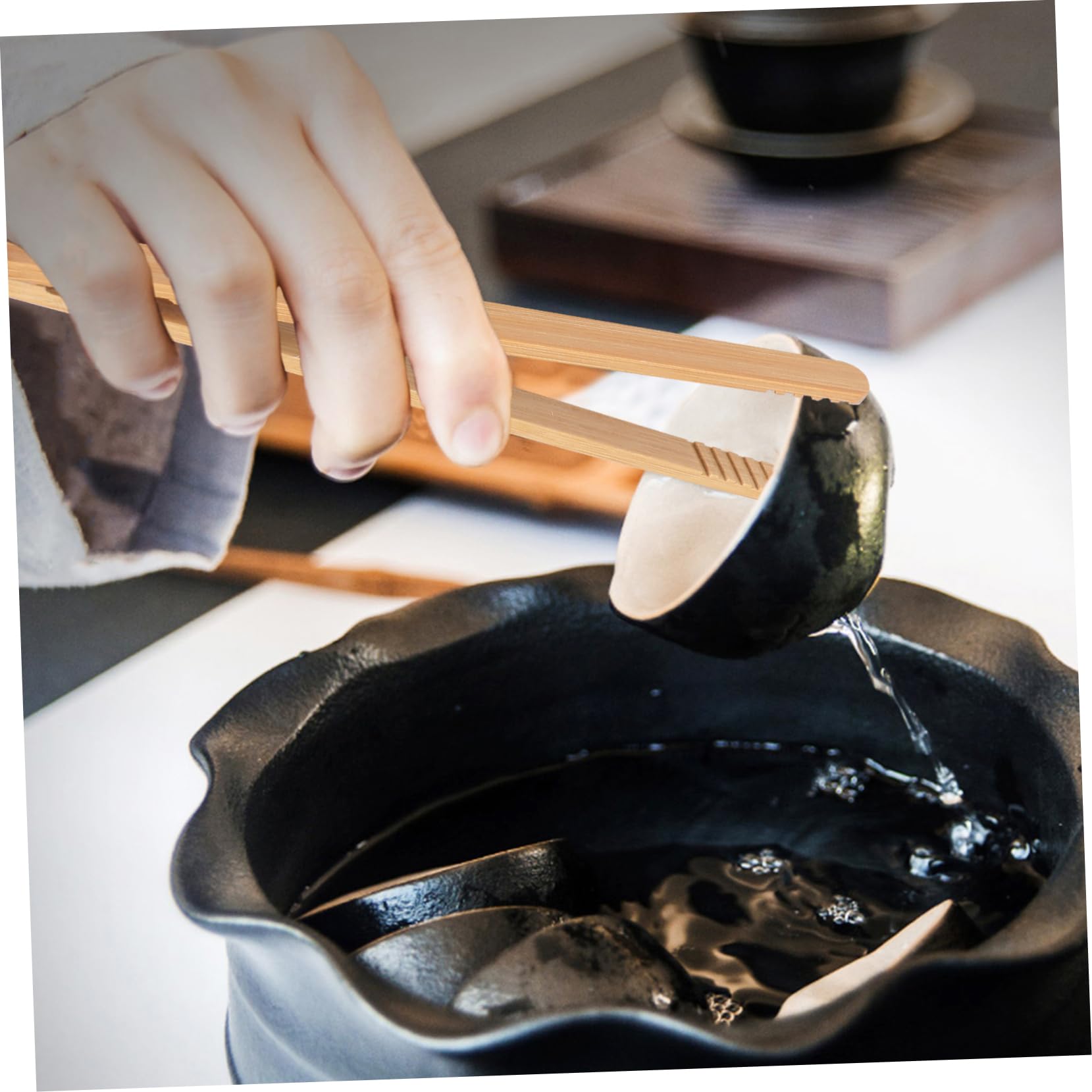 ABOOFAN 4PCS Serving Tongs Food Locking Tongs for Grilling and Tea Serving Compact Design for and Portable Use for Outdoor Activities