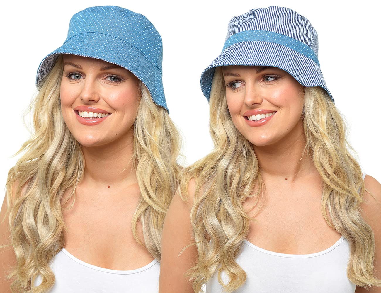 Undercover Ladies Reversible Bucket Hat GL733 Blue M/L