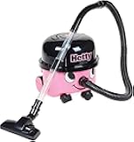 Casdon Henry & Hetty Toys - Hetty Vacuum Cleaner - Pink Vacuum Cleaning Toy with Real Function & Nozzle Accessories - Kids Cleaning Set - for Children Aged 3+