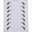 Gmagictobo False Eyelashes Natural Half Lashes Short Wispy Clear Band Lashes Pack 7 Pairs Multipack