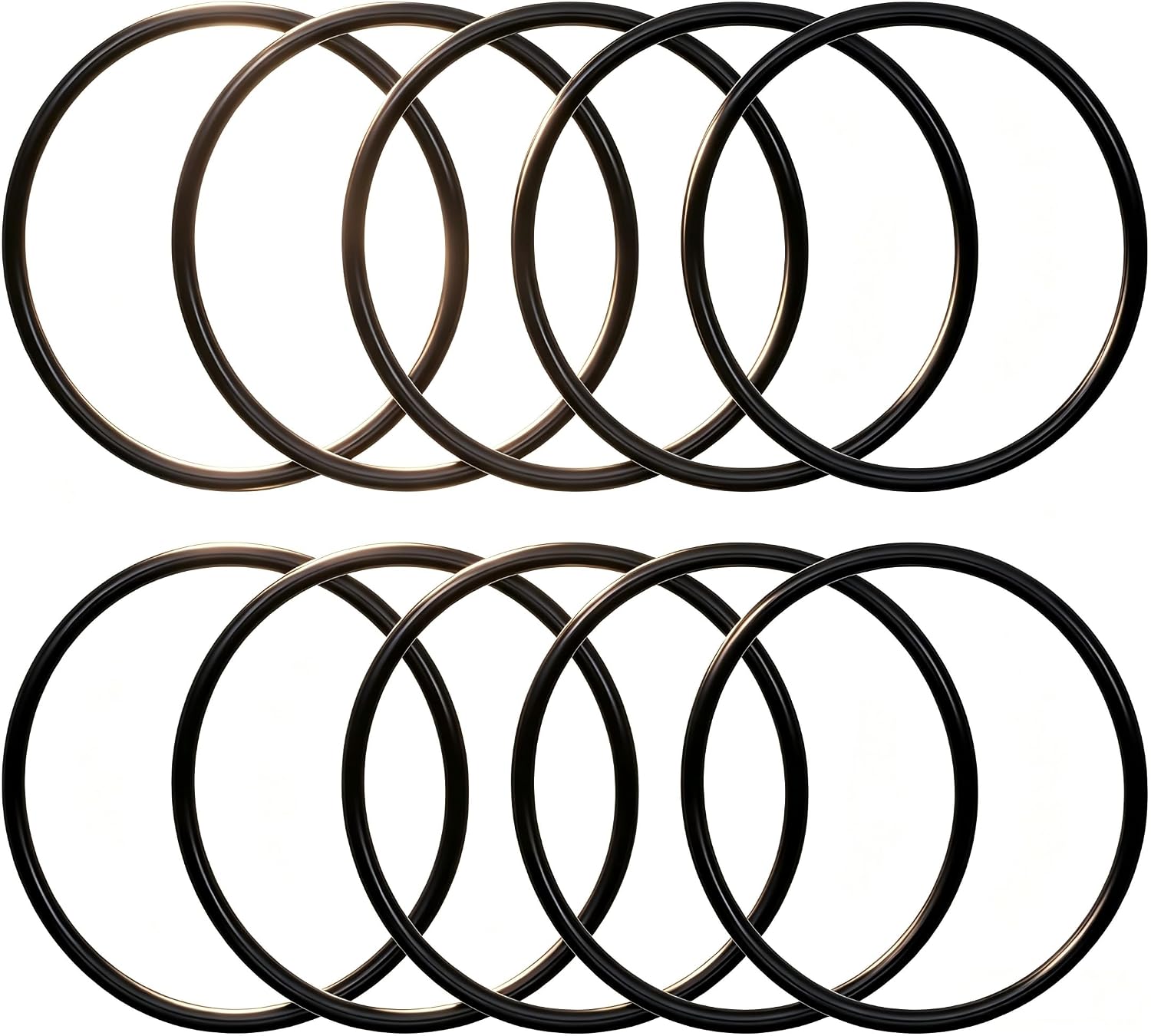 10-Pack Rock Tumbler Drive Belt – Premium Buna-N O-Ring Replacement for Thumler's A-R1/A-R2/A-R3/A-R6/A-R12/B #401