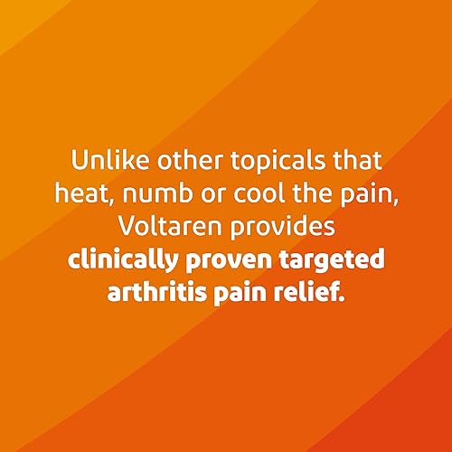 Miniatura 5 de Voltaren Gel para el Dolor de Artritis para un Poderoso Alivio Tópico del Dolor de Artritis con Diclofenaco - NUEVA Tapa Fácil de Abrir - Tubo de