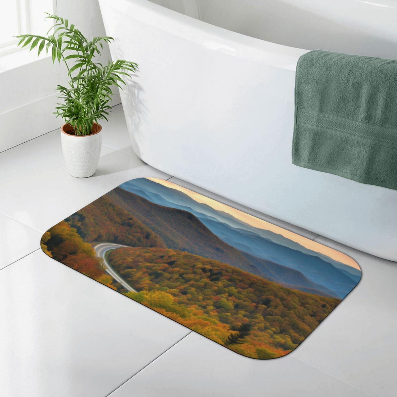 Tapis de bain séchage rapide pour une salle de bain moderne et propre