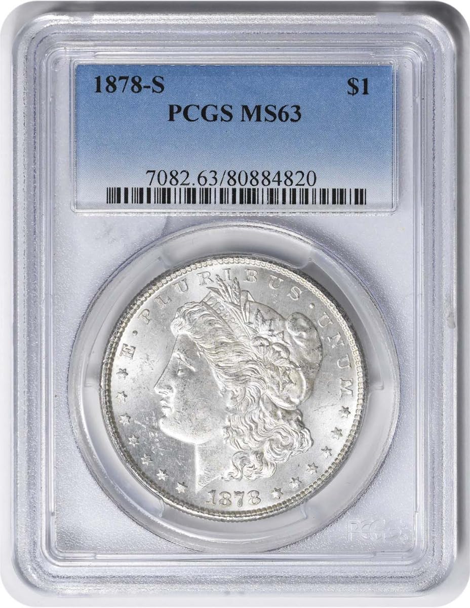 1878 S Morgan Dollar PCGS MS63