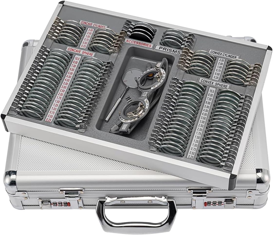 104 Trial Lens Set Optometry Equipment Optical Trial Lens Set Case Free Trial Frame JS-104