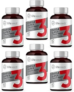 Ômega 3 Super Concentrado EPA 660mg DHA 440mg - Certificação Internacional MEG-3 – 6 Potes – 360 Cápsulas