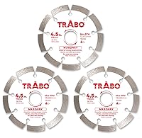 Vista 12 de Trabo Hoja de unión de diamante segmentada de mampostería de 14 pulgadas para cortar cemento, adoquines, hormigón con barras de refuerzo, piedra