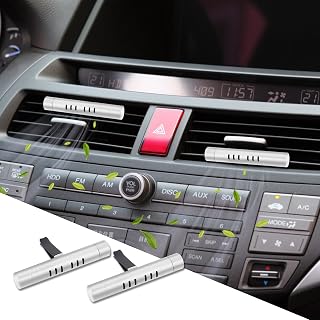 2PCS Car Air Freshener, Car Diffuser Vent Clips Set, Car Air Fresheners Scents Diffuser Vent Clips Perfume Essential Oil sticks for Women Men, Automotive Fragrance Decoration Accessories