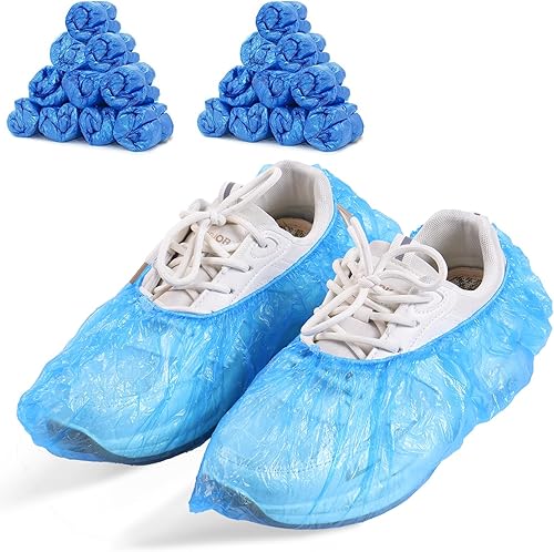 Miniatura 8 de LYSHIYI 1200 fundas de zapatos desechables, antideslizantes, duraderas para interiores, tamaño ajustable de 15.7 pulgadas, fundas para botas de gran