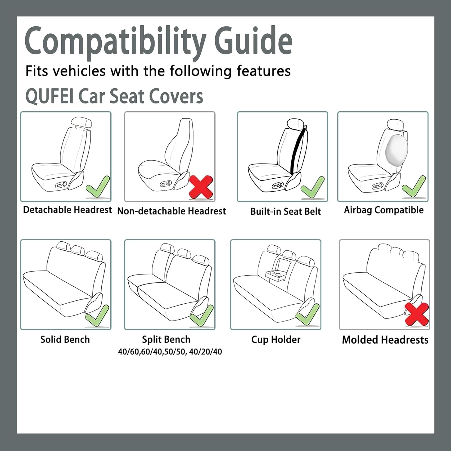 Car Seat Covers for CRV,for Honda CRV 2007-2024 2025,Leather Front Seat Covers,Airbag-Compatible Car Seat Protectors,Waterproof Seat Cover for Cars(Black+Blue,2PCS/with Pillows)