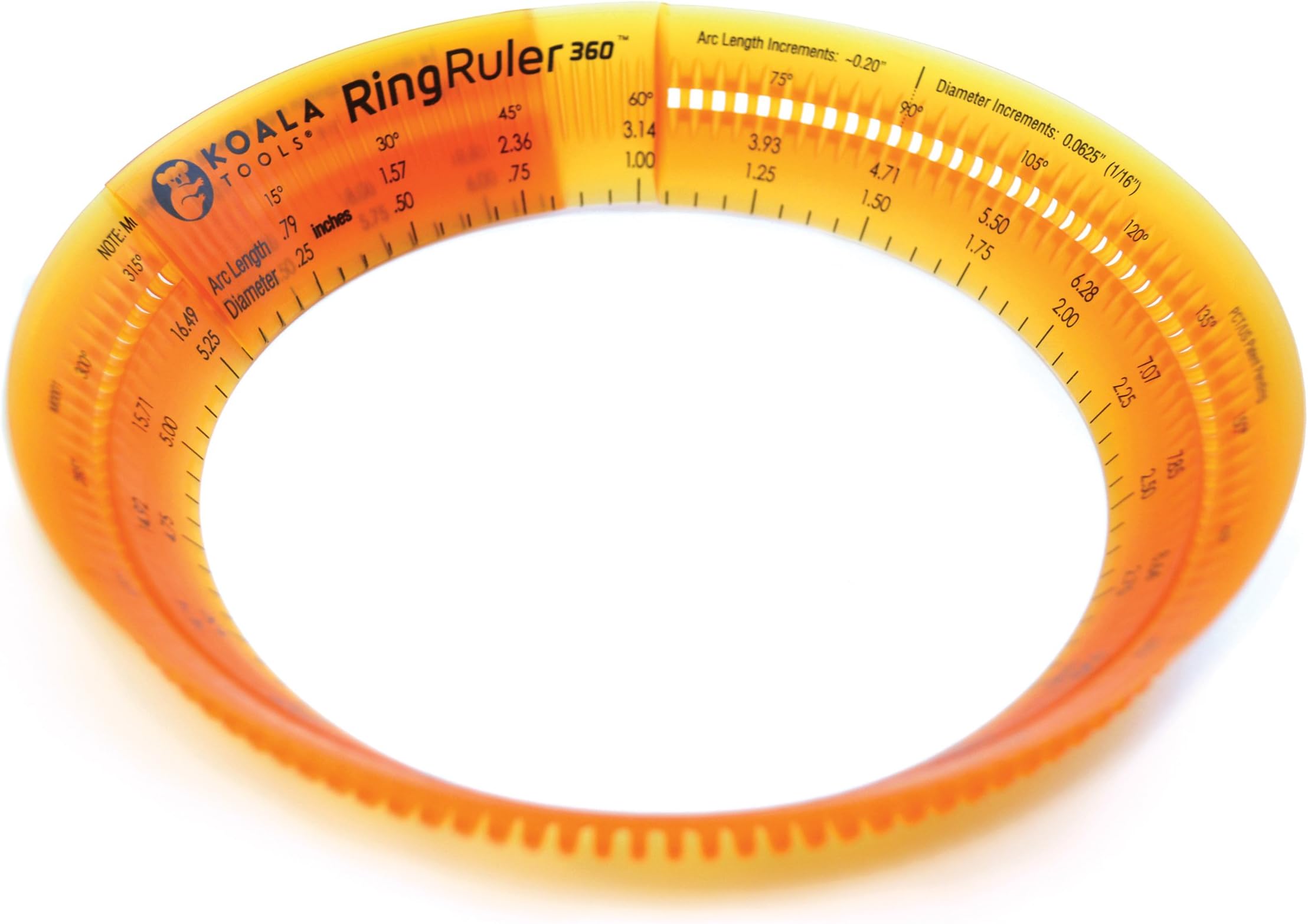 Koala Tools | Ring Ruler 360 - Circle Stencil & Templates Tool | 3"- 6" Adjustable Diameter - Geometric Tool for Drawing Circles