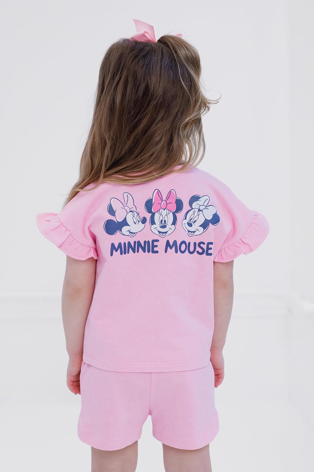 Disney French Terry T-Shirt and Shorts Outfit Set Infant to Big Kid Sizes (12 Months - 14-16) - Image 4