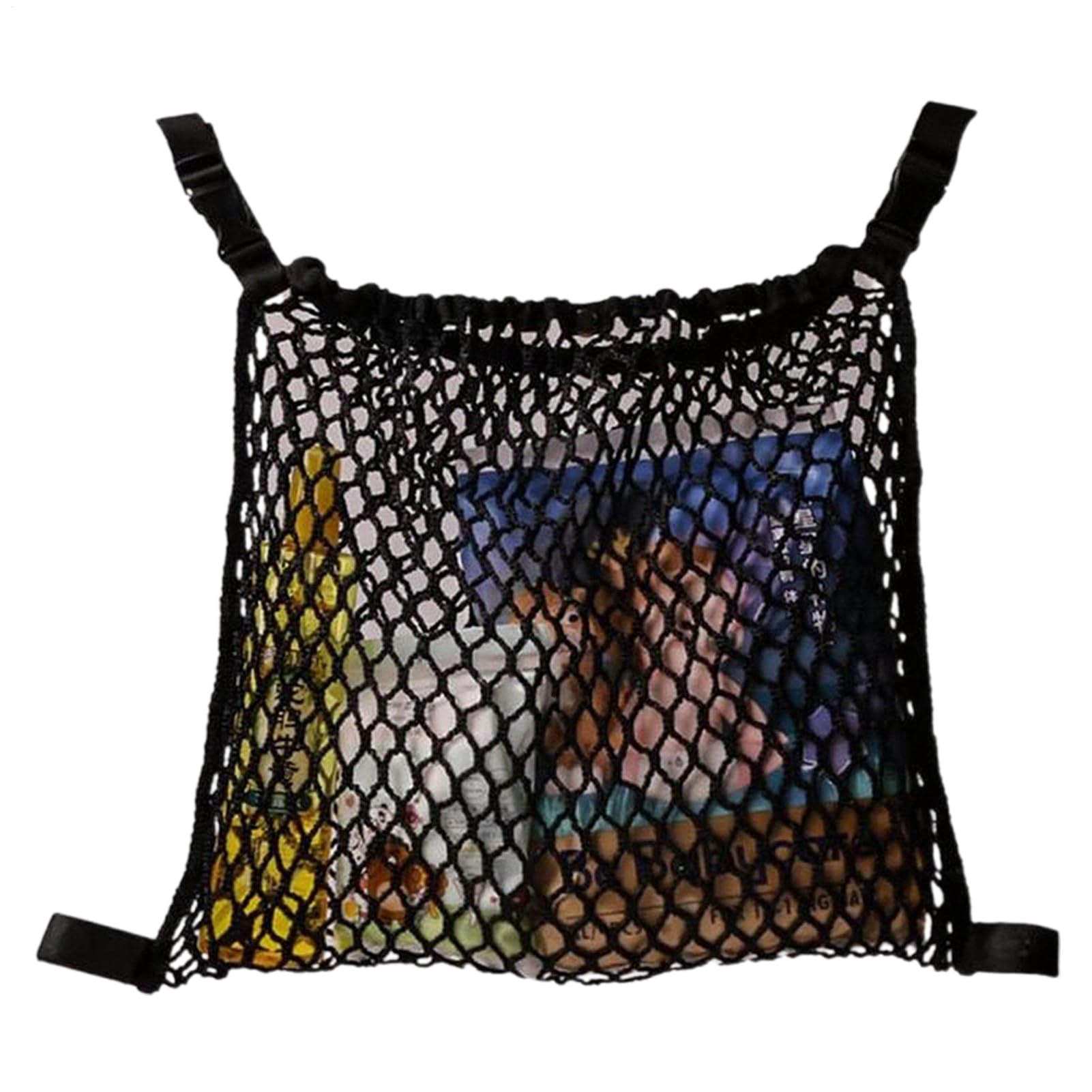 Kinderwagen -Netzbeutel - Einkaufsnetz -Netz | Einstellbarer Kinderwagen -Mesh | Pocket Snack Container Outdoor Spaziergänge ein Einkaufsschirme Compact Storage Box Leichtes Reisezubehör
