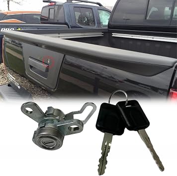 Tailgate Lock Cylinder with 2 Keys for Nissan Frontier 2005-2021 Replace K3477-EA800 Rear Trunk Lid Lock Cylinder 3.8L 4.0L Pickup
