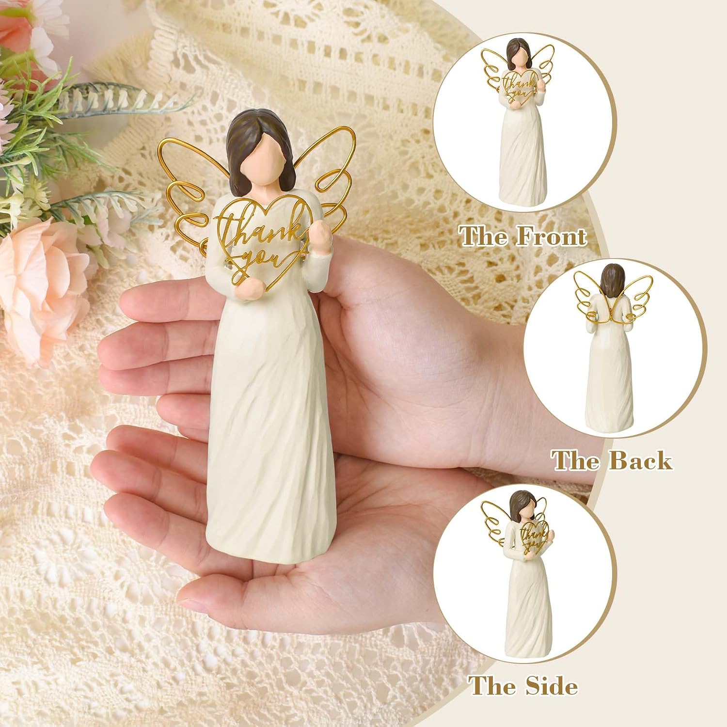 Thank You Gifts for Women, Angel Statue Employee Teacher Appreciation Gifts image 2