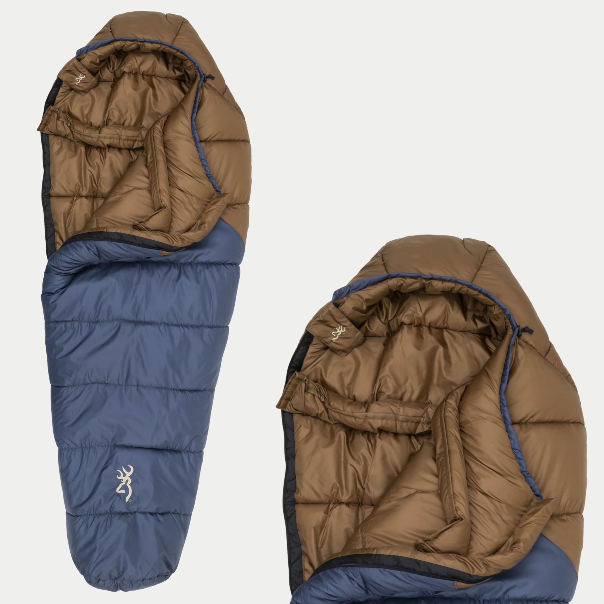 Browning Entdecken Sie -20° Schlafsack – Mumienschlafsack für extrem kaltes Wetter mit TechLoft-Silberisolierung, Zugkragen und strapazierfähiger Schale für Wintercamping, Rucksackreisen und