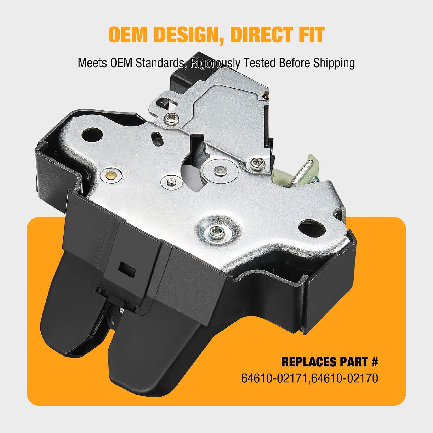 SYERAL Trunk Latch Lock Actuator Compatible with Toyota Corolla 2014 2015 2016 2017 2018 2019 Liftgate Lid Door Lock 64610-02171 64610-02170
