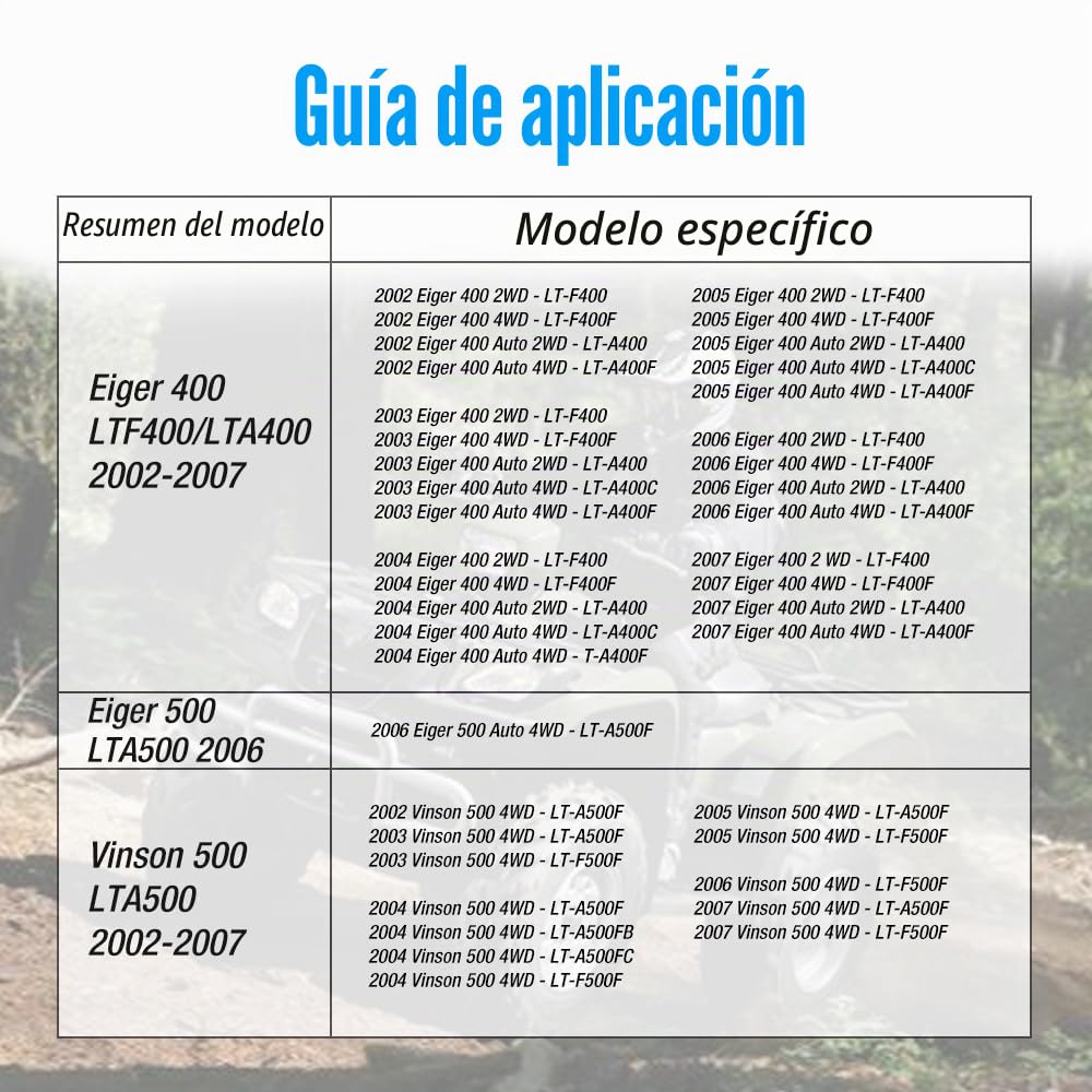 Pinzas freno delanteras izquierda derecha para Suzuki LTZ-400 Eiger Ozark | para Suzuki LTZ-400 LTZ-250 Quadsport 250 400 Eiger 400 500 Ozark 250 Vinson 500