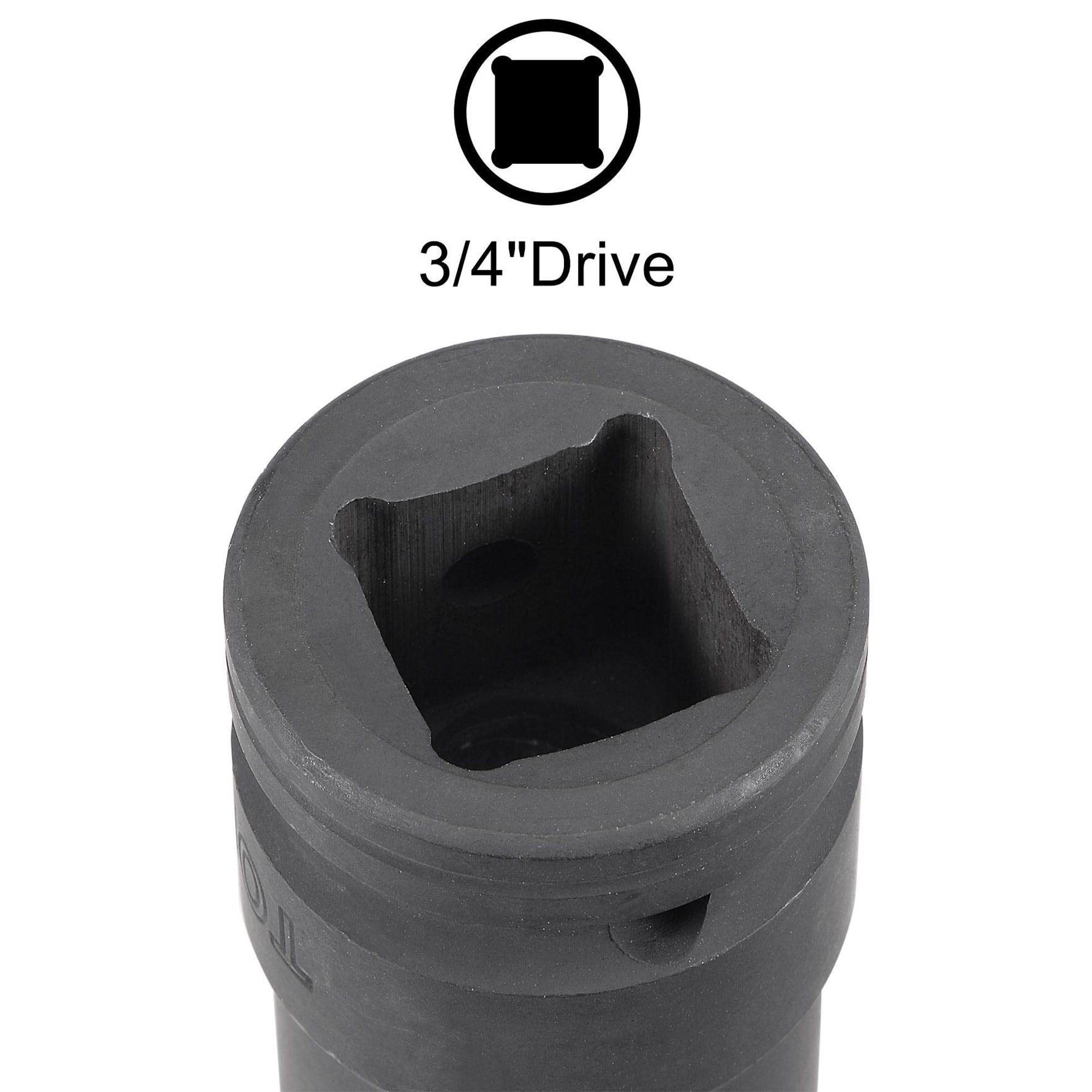 TA-VIGOR 12-Point Deep Impact Socket, 3/4-Inch Drive 20mm Metric Spindle Axle Nut Socket Driver Wrench - Image 4