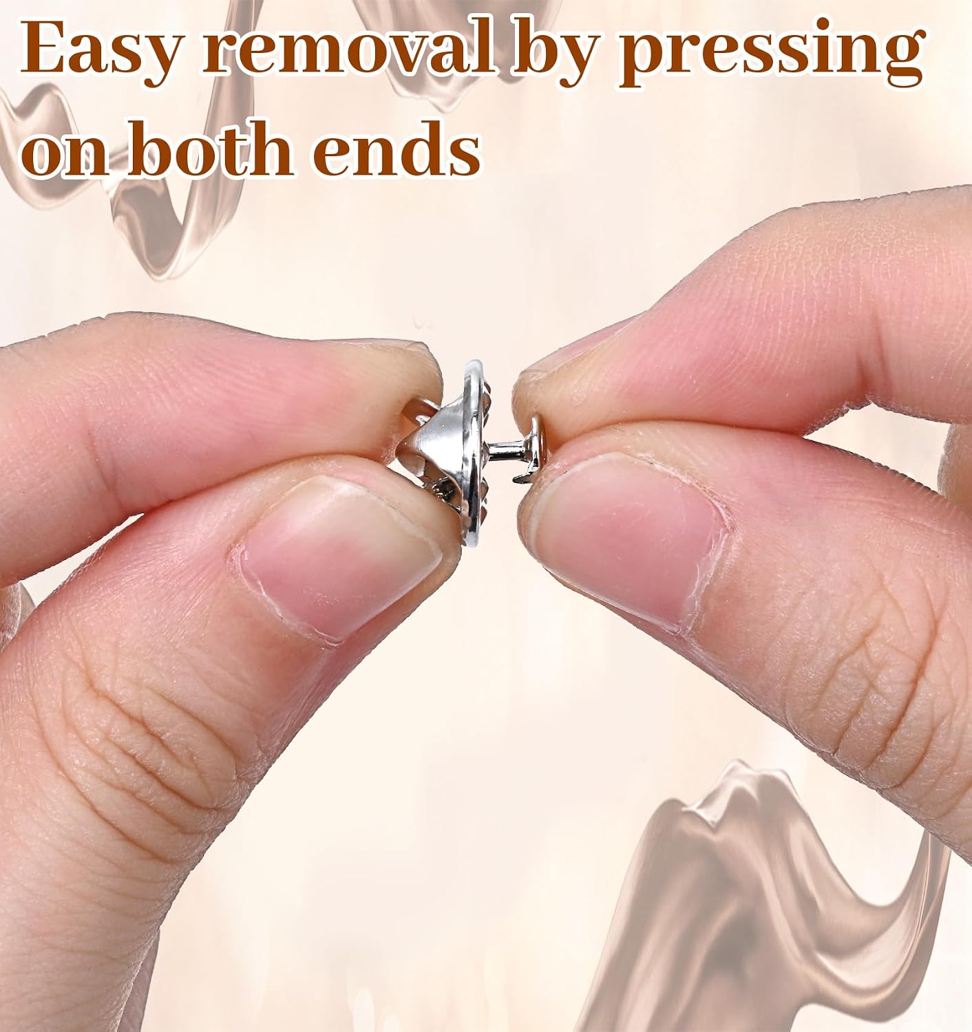 50 Pairs Tie Tack Pins, Pin Backs Silver Butterfly Tie Tacks, Secure Locking Blank Pins Keepers for Jewelry Making