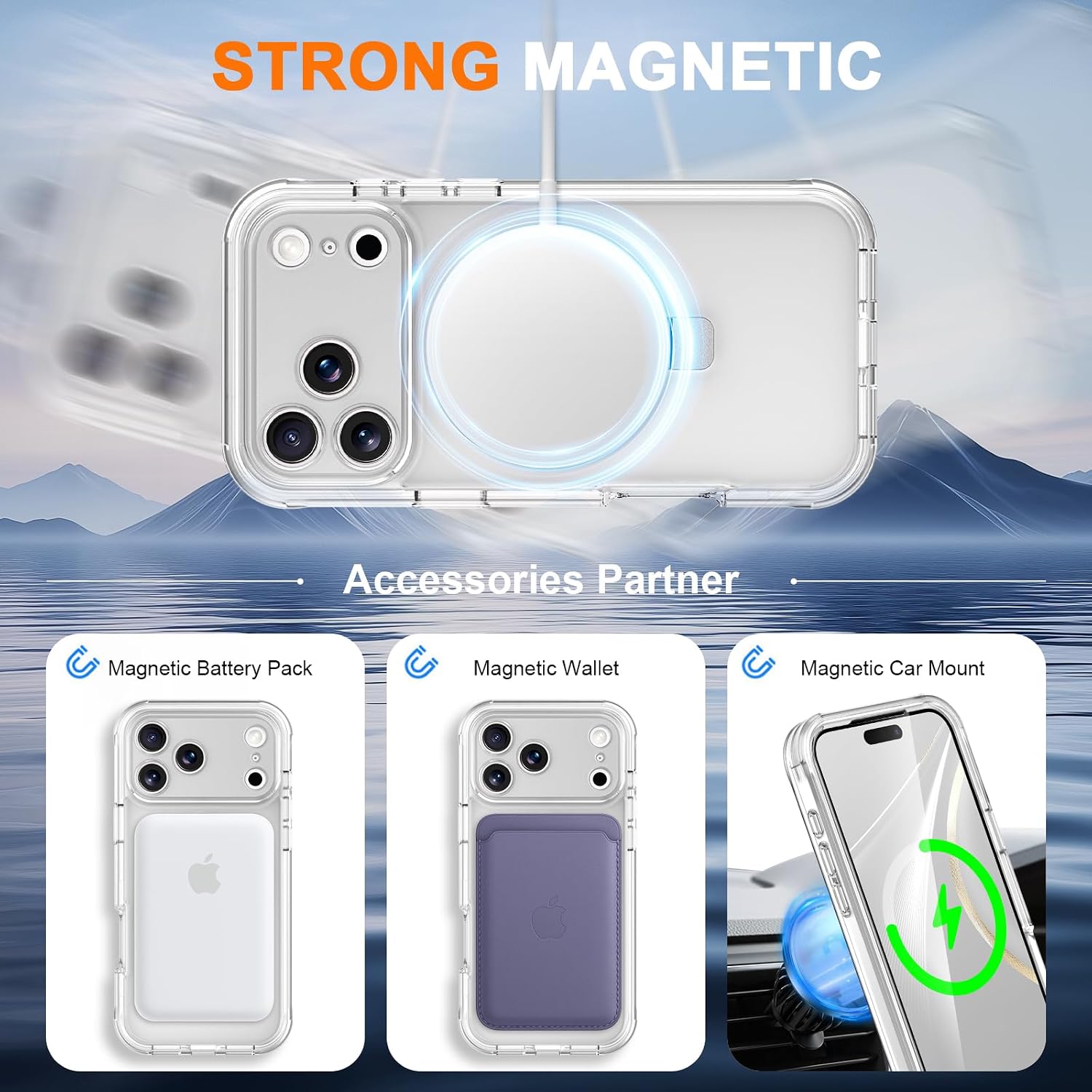 for Phone 17/18 Pro Max Case with Camera len Protector-Clear image 4