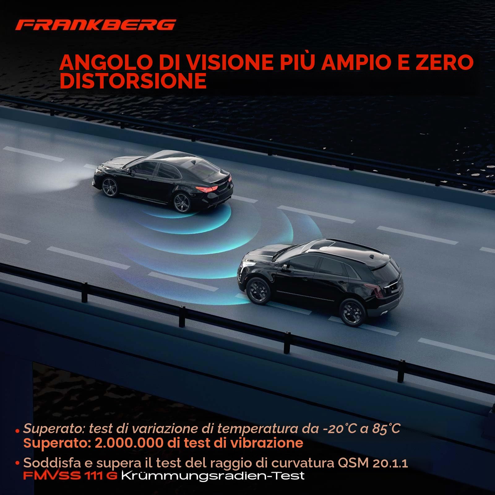 Frankberg Specchietto retrovisore esterno elettrico destro a 5 Poli