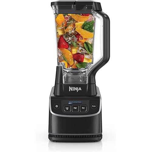 Ninja UltraCrush Professional Blender | 1000W, XL 72-oz.* Pitcher | Total Crushing Technology | 3 Manual Speeds for Ice Crushing, Smoothies, Sauces & More | Full-Size Blender | Black | BP201