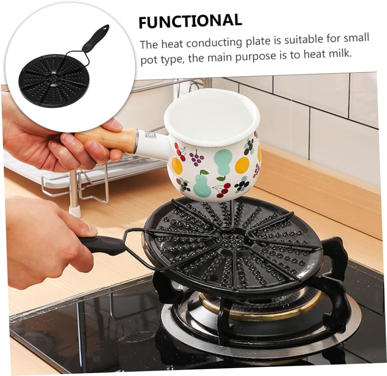 Cookware Accessory Heat Adapter Plate Gas Stove Heat Guide Plate Non Slip for Stove