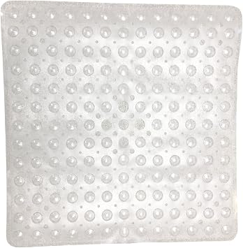 PCP Non-Slip Shower Safety Mat for Traction On Tub & Tile, Clear