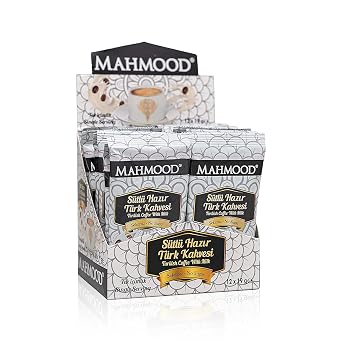 Mahmood Instant Turkish Coffee, Coffee Sticks with Milk Turkish coffee sticks sugar free