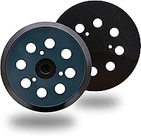 Vista 1 de Paquete de 2 almohadillas de lijadora de repuesto de 5 pulgadas y 8 agujeros para lijadora Makita - Almohadilla de lijado de gancho y bucle de 5