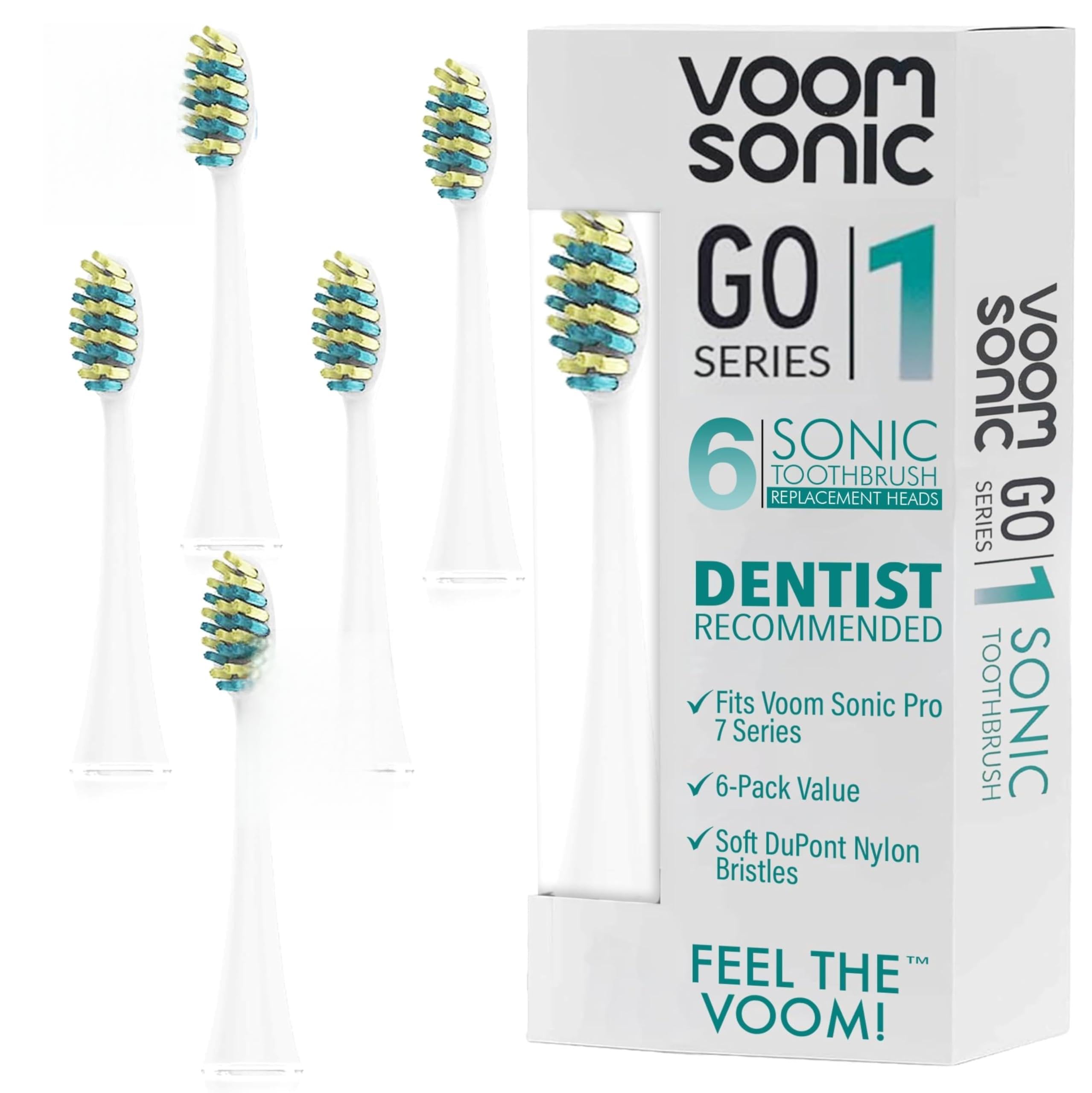 Têtes de rechange Pro 7 Voom Sonic | Lot de 4 brosses de rechange - 7