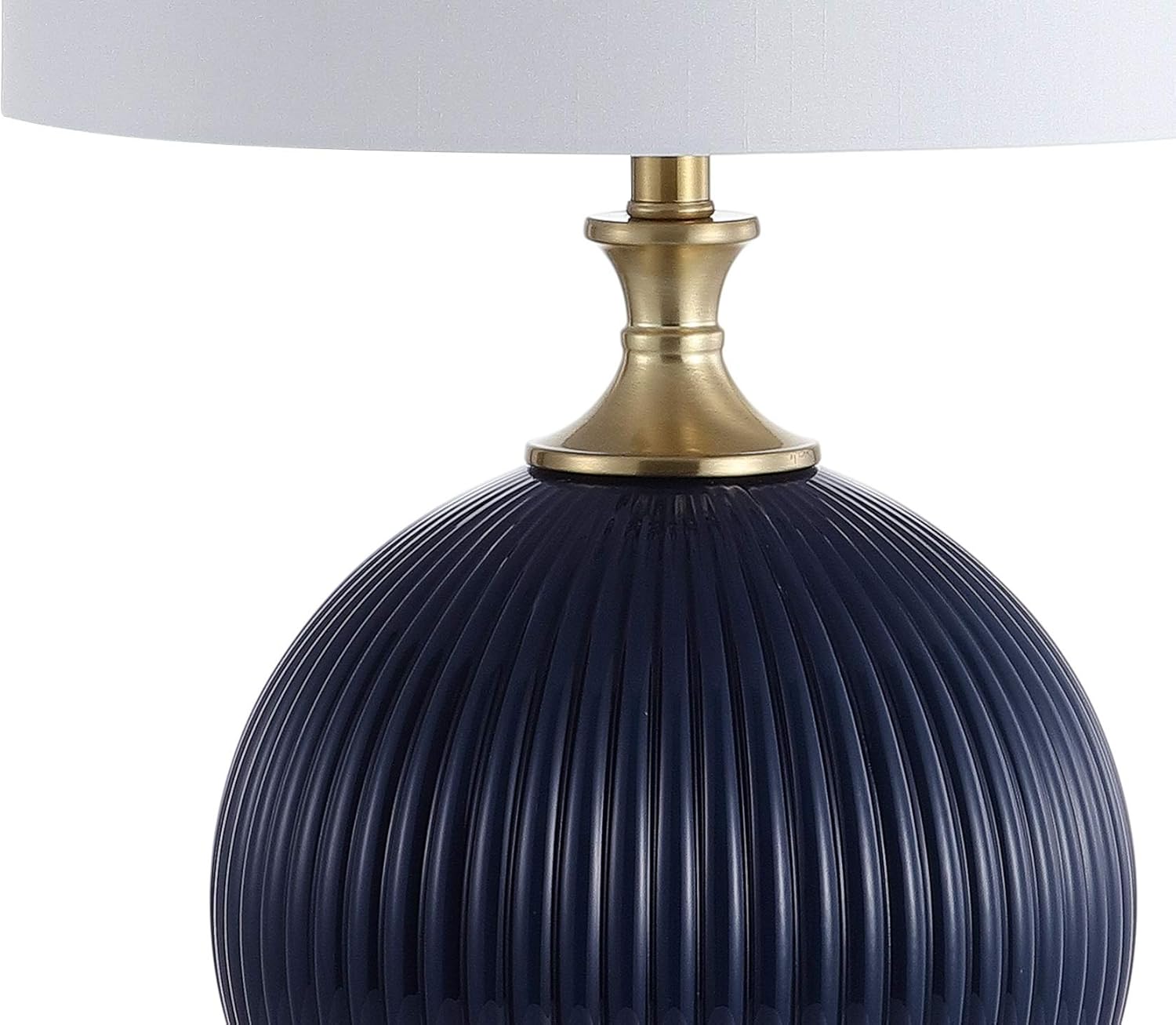 Best Review JONATHAN Y JYL2074A Lucette 26.5 Glass/Crystal LED Lamp Glam,Transitional for Bedroom, Living Room, Office, College Dorm, Coffee Table, Bookcase, Blue
