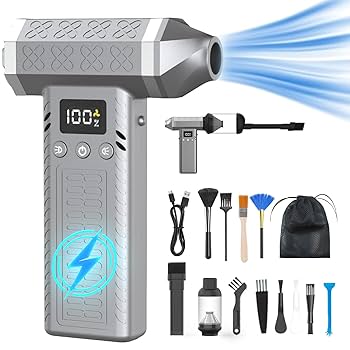 Amazon | ハンディ掃除機 2個LEDライト付き LCDディスプレイ