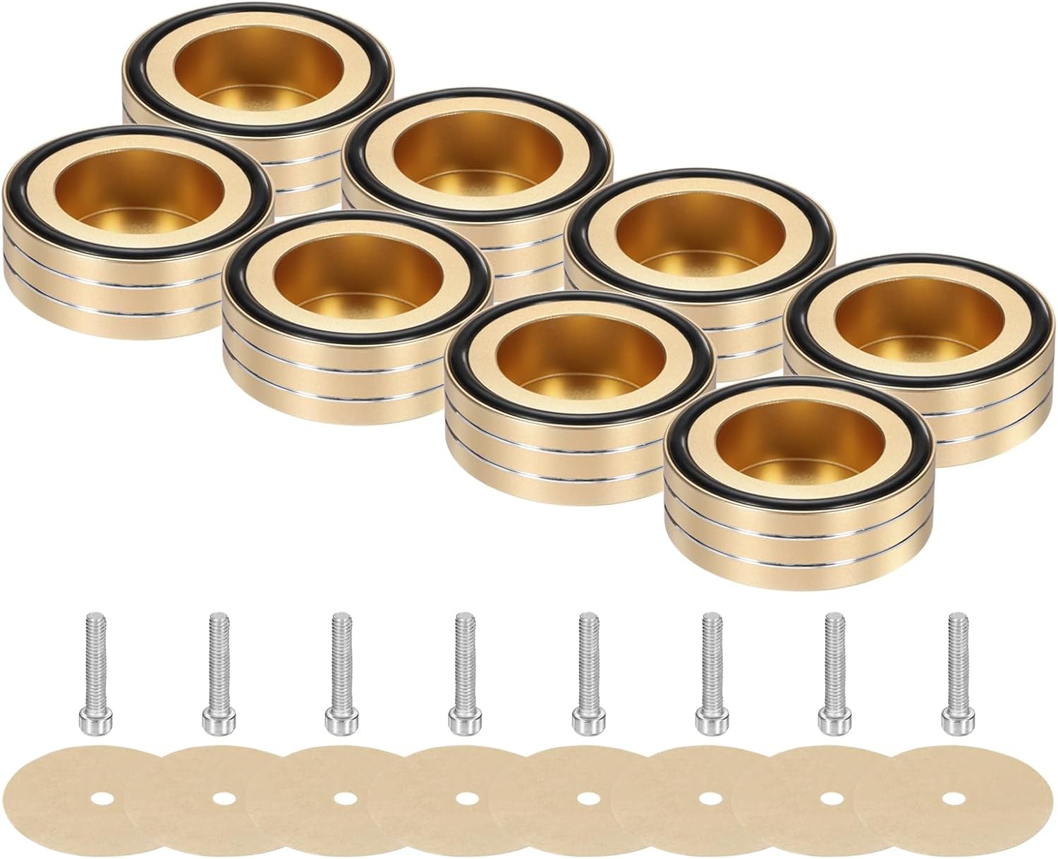 Sourcing Map 4 X Subwoofer Isolation Pads, 40 X 15mm, Speaker