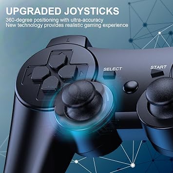 Controller for PS3 Pack of 2 Wireless Controller with Dual Shock