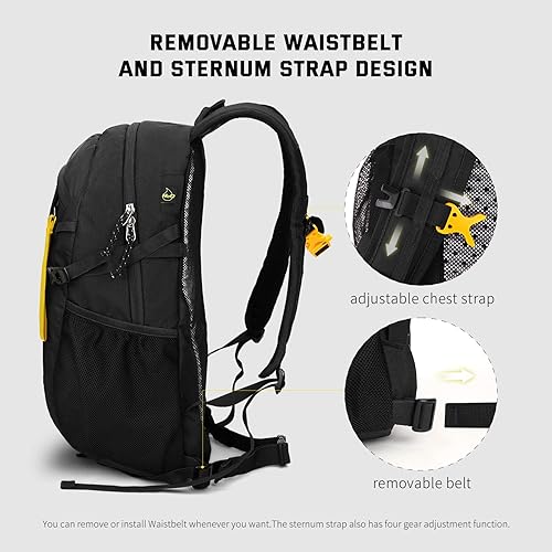 Miniatura 3 de SKYSPER Mochila de senderismo pequeña, 20 L, ligera, mochila de viaje para mujeres y hombres
