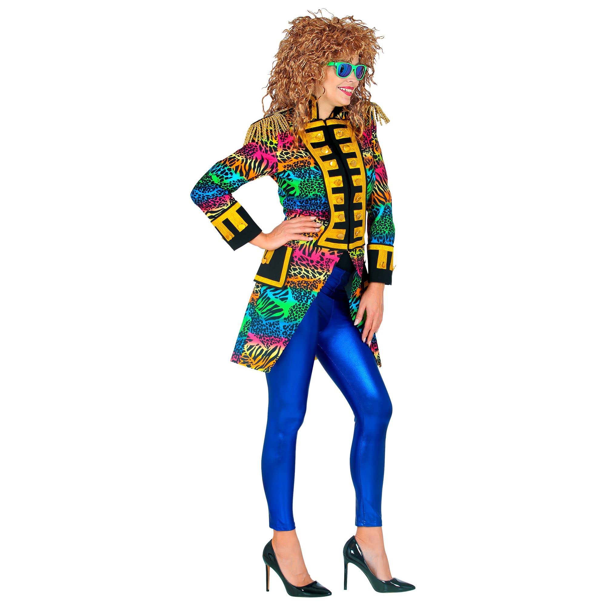 W WIDMANN MILANO Party Fashion - 80er Jahre Style Parade Frack, Gardeuniform, Animal Print, Zirkusdirektor, Rockstar, Kostüm