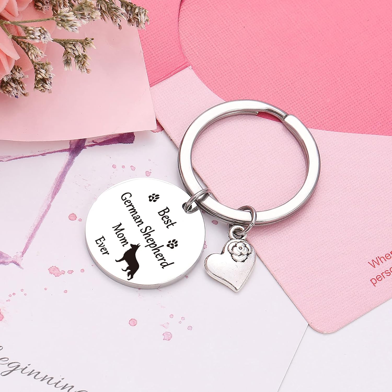 Miniatura 5 de TzrNhm Blossom Joyería de pastor alemán, regalo para amantes del pastor alemán, pastor alemán, regalo para mamá