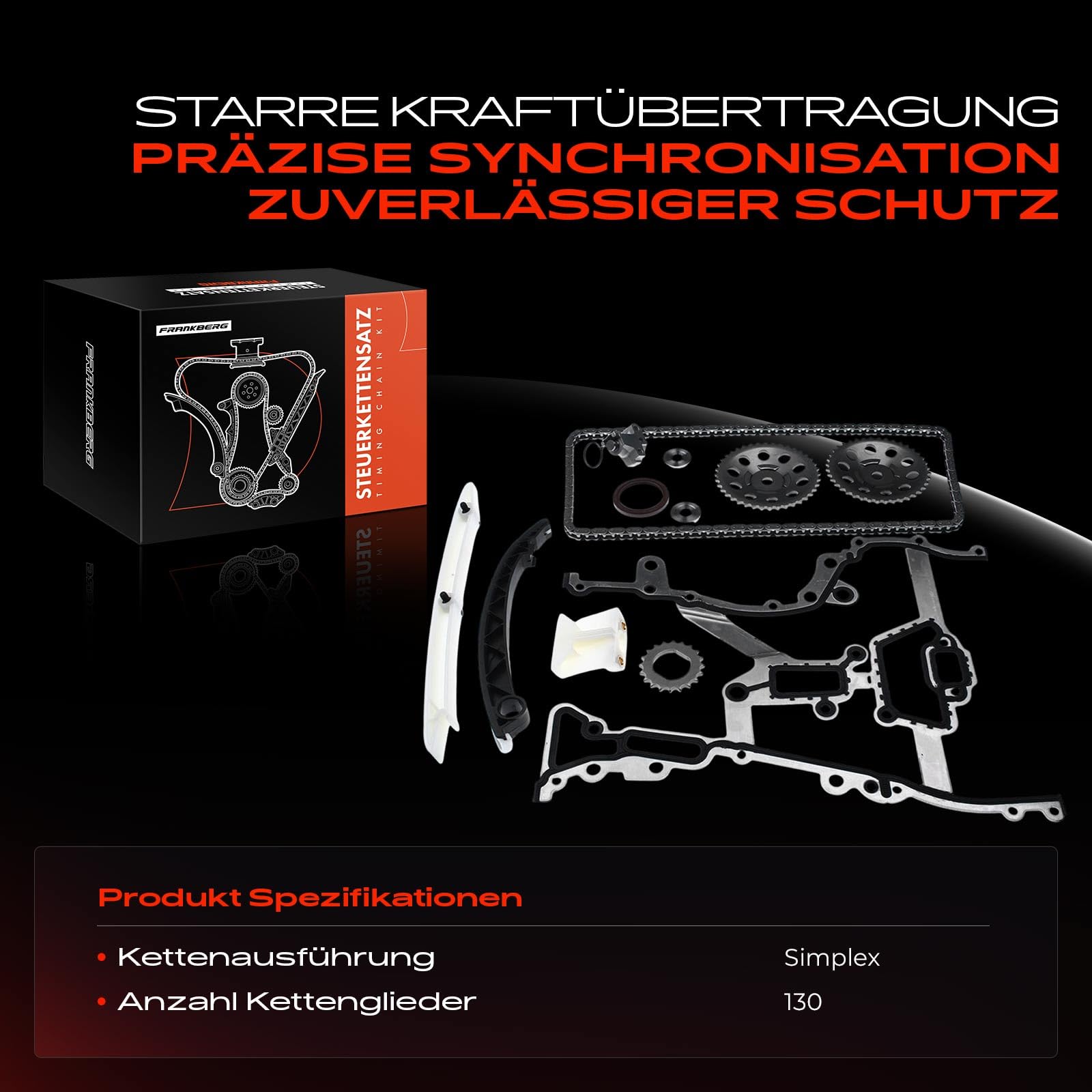 Steuerkettensatz für Agila Astra G Astra H Combo Corsa B Corsa C Corsa D Meriva Tigra 1.0L 1.2L 1.4L Benzin 1996-2014 93191271