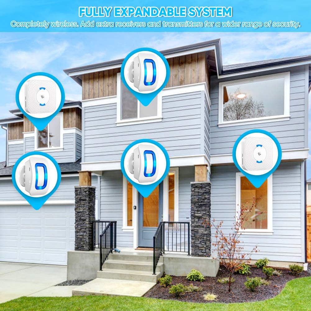 Black Friday - 50% OFF Wireless Motion Sensor Alarm, ELEPOWSTAR Motion Sensor Detect Alert, Motion Detection Doorbell with 58 Chimes & 5 Level Volumes & LED Flash Super Deal Product Wireless Motion Sensor Alarm, ELEPOWSTAR Motion Sensor Detect Alert, Motion Detection Doorbell with 58 Chimes & 5 Level Volumes & LED Flash