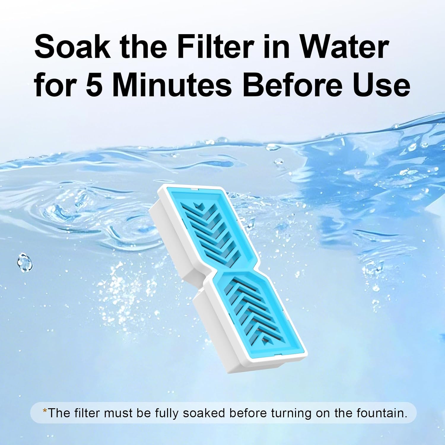 Wireless Stainless Steel Dog Water Fountain - 7L Dog Water Fountain for Small to Large Dog and Large Cat + 4 Replacement Filters and 4 Sponges