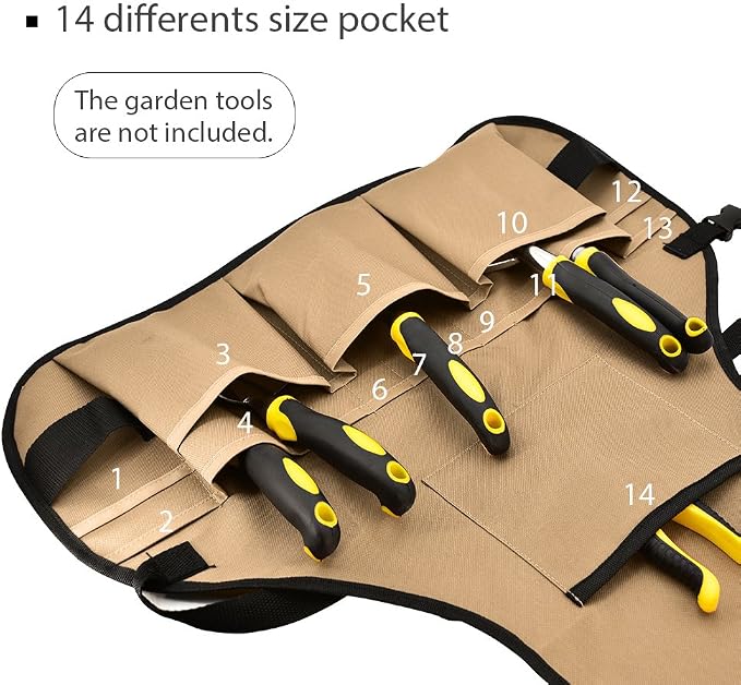 Delantal para Jardín con 14 Bolsillos Unisex miniatura 4