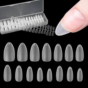 Amazon | FINGOOO ネイルチップ 超薄 300枚 ロング クリア 長さ出し