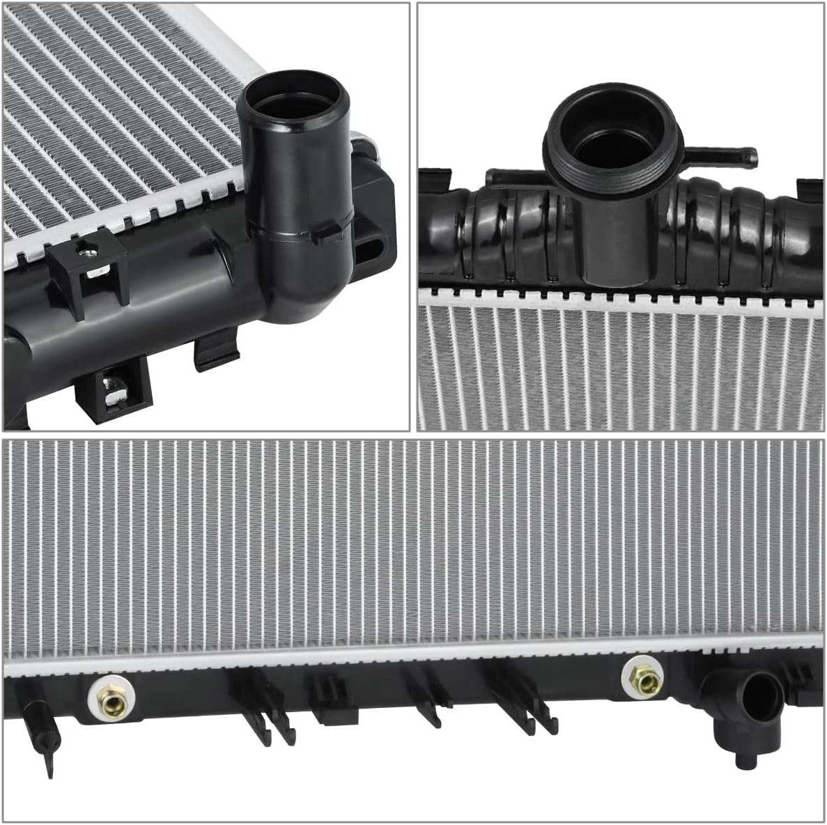 OE Style 1-Row Aluminum Radiator Compatible with Chevy Camaro 3.6L AT 2012-2015,DPI 13341