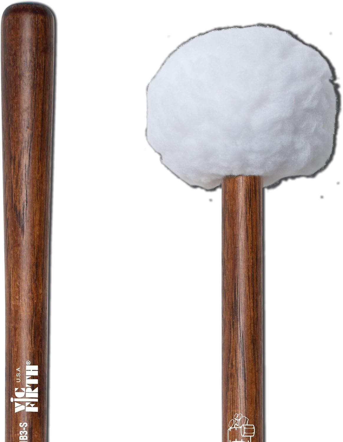 Vic Firth Corpsmaster® Bass mallet -- small head – hard