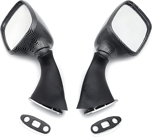 Espejo lateral de motocicleta compatible con Suzuki GSXR600750 2001-2003 1300R Hayabusa 1999-2012 Accesorios de espejo de carbono disponible en Yaxa Costa Rica