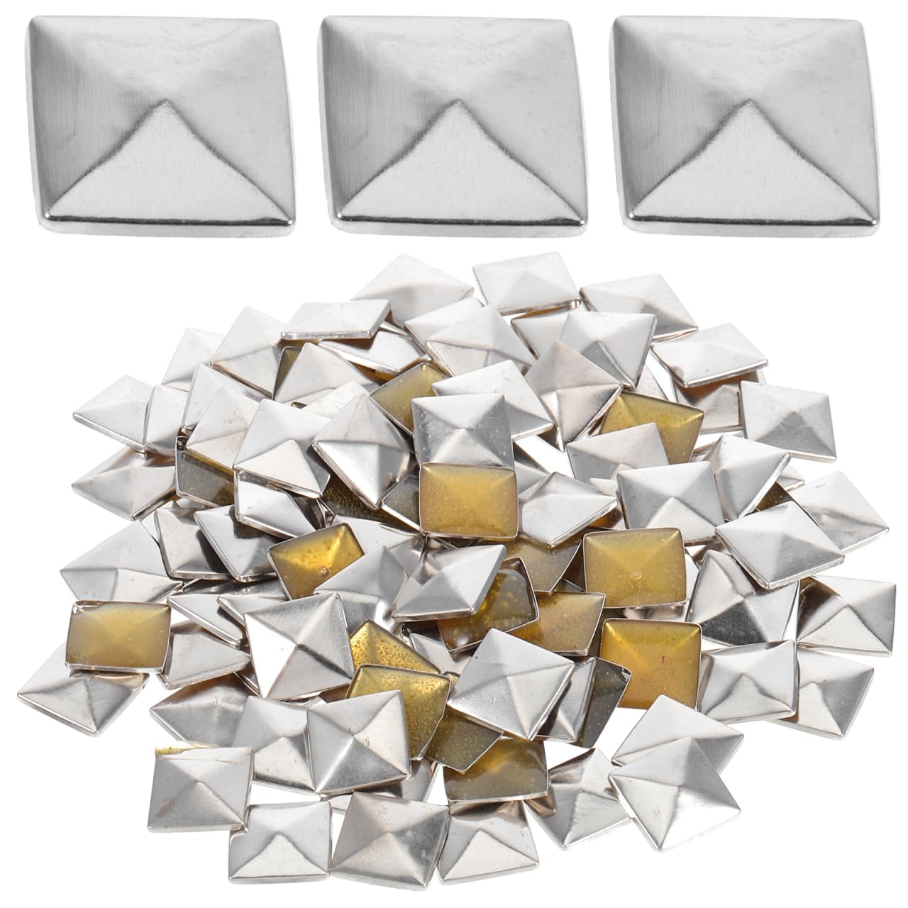 Amazon.com: EXCEART 100Pcs Silver Pyramid Studs for Clothing